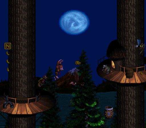 DKC Night Treetop Village custom level.png