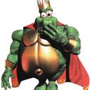 King K. Rool (hand over mouth)