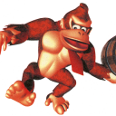 DK throwing a barrel