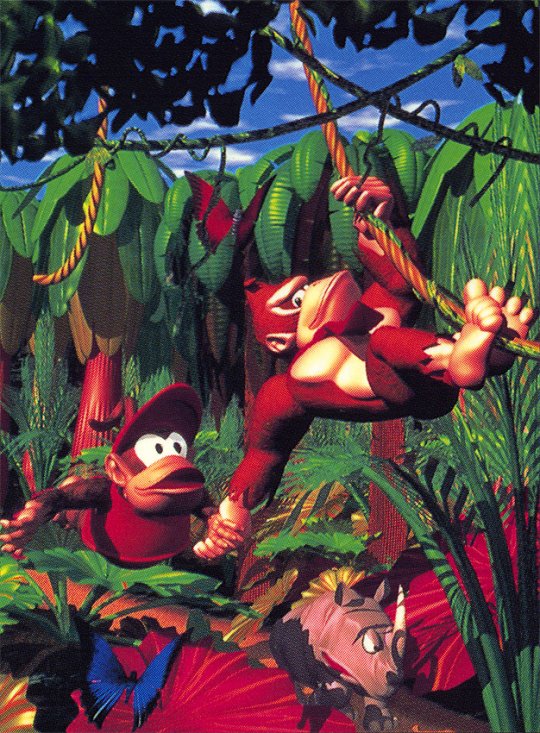 DK & Diddy Swing Through the Jungle [scan]